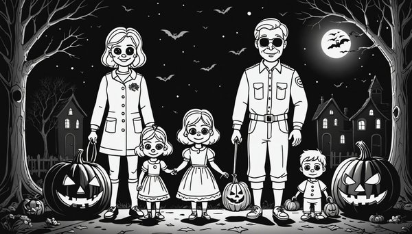 Activités familiales : coloriages d'halloween à imprimer